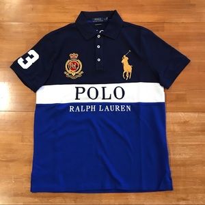 POLO RALPH LAUREN Tri-Color Big Pony Polo Shirt